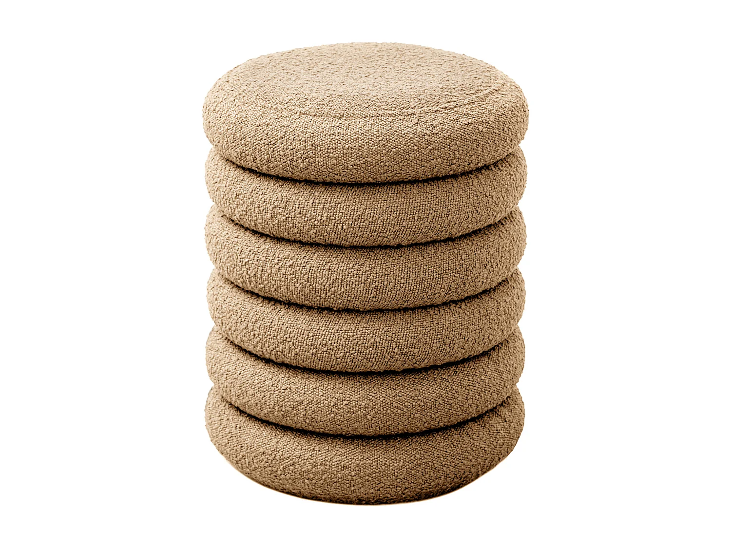 SVITA BLOSSOM XS Pouf avec espace de rangement Pouf Ottomane Boucle-Polster Beige