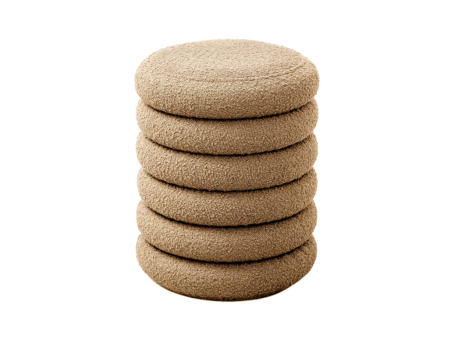 SVITA BLOSSOM XS Pouf avec espace de rangement Pouf Ottomane Boucle-Polster Beige