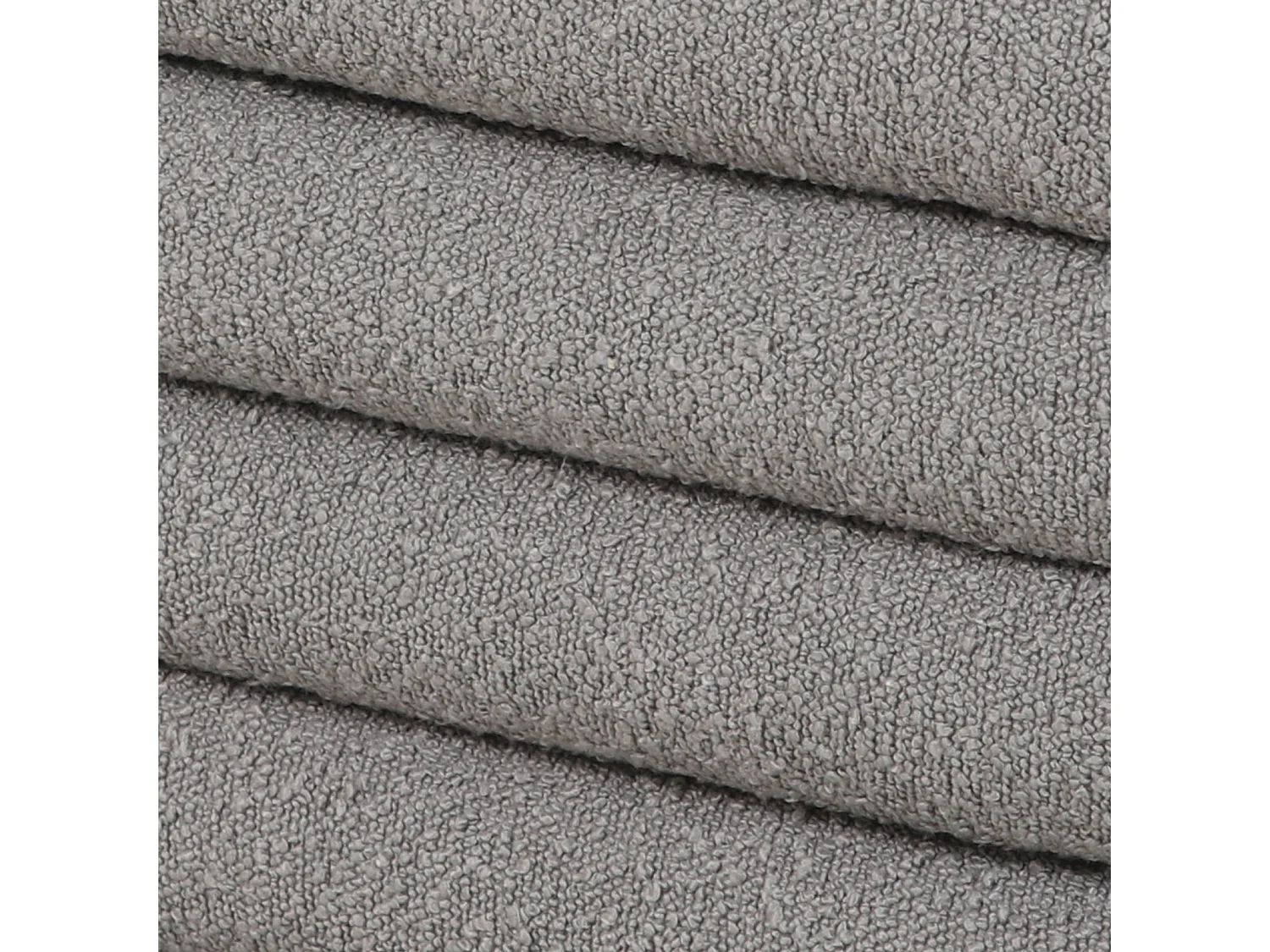 Pouf avec espace de rangement et revêtement en boucle