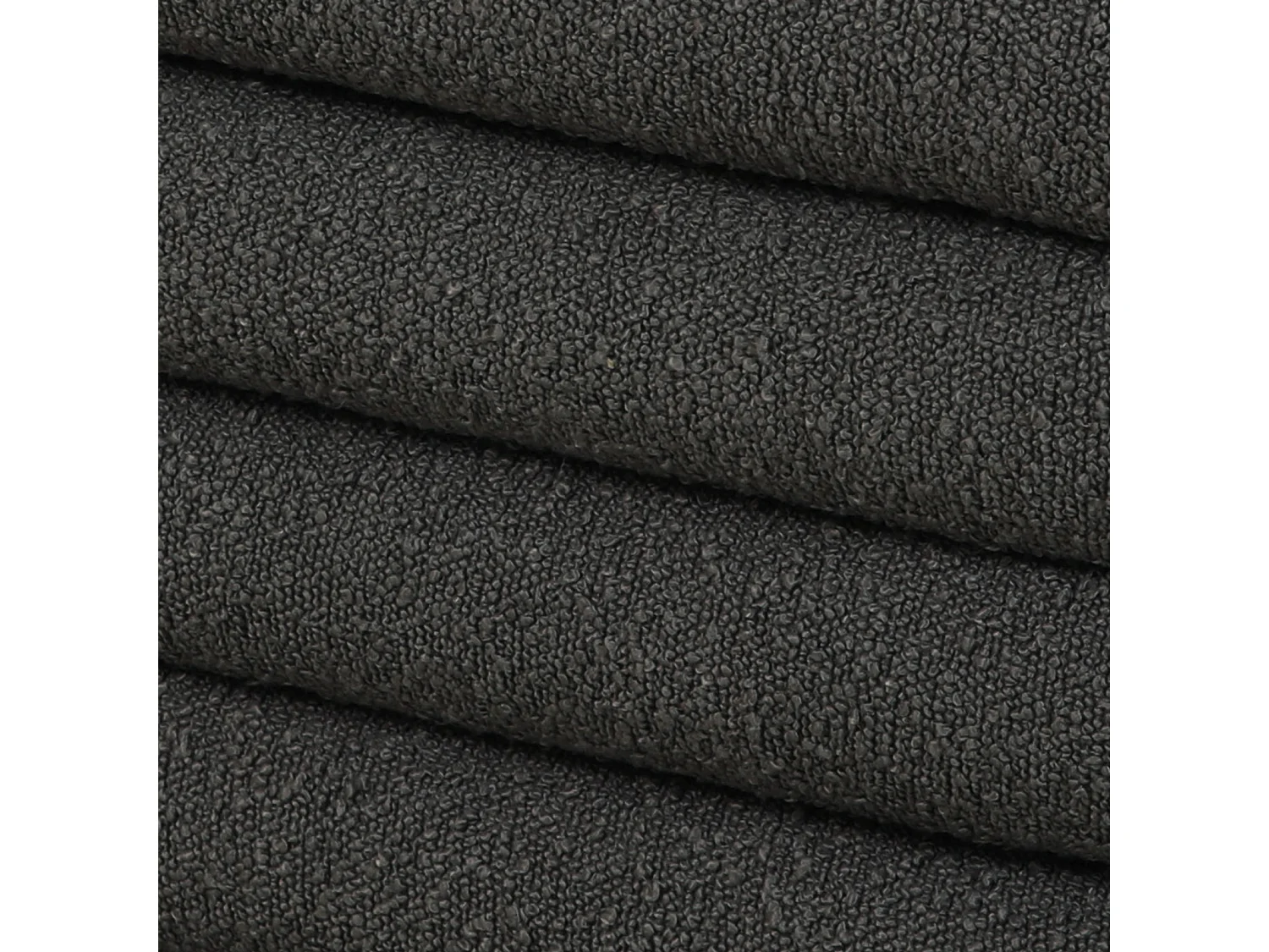 Pouf avec espace de rangement et revêtement en boucle