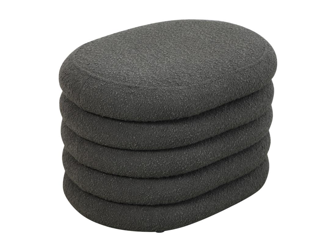 vente unique Pouf avec espace de rangement et revêtement en boucle
