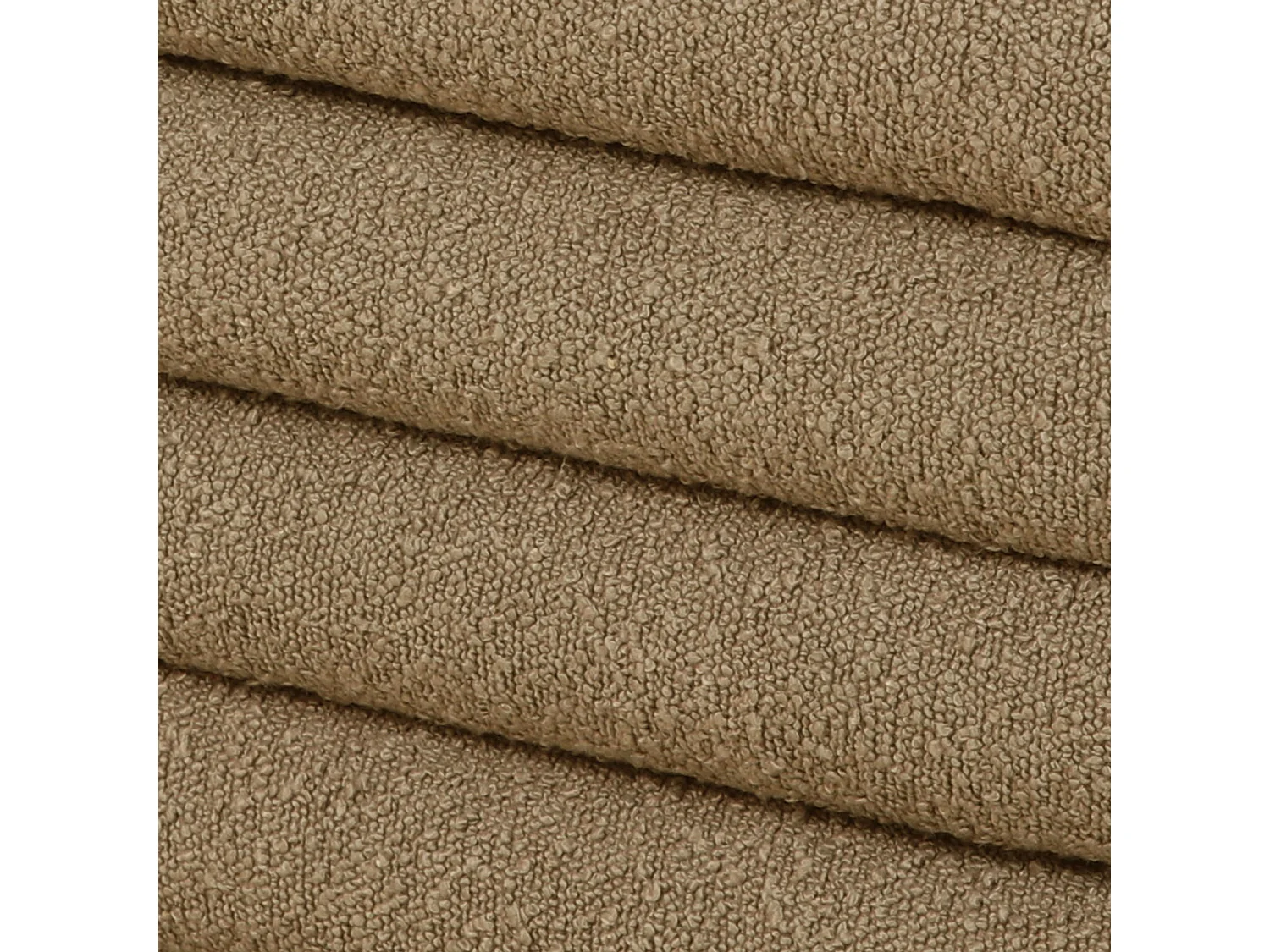 Pouf avec espace de rangement et revêtement en boucle