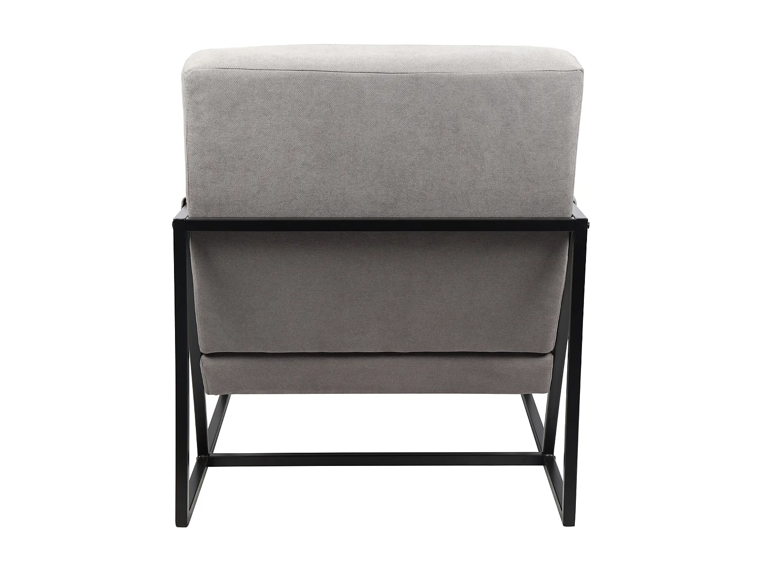 Chaise longue SVITA CHRIS Chaise de cocktail Chaise rembourrée avec accoudoirs Gris