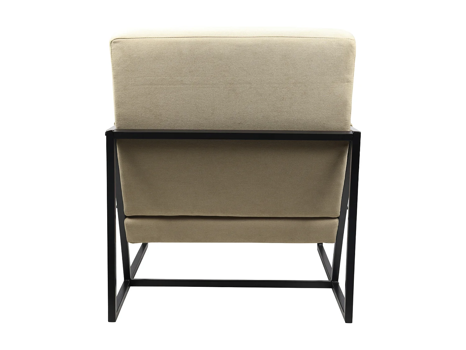 Chaise longue SVITA CHRIS Chaise cocktail Chaise rembourrée avec accoudoirs Beige