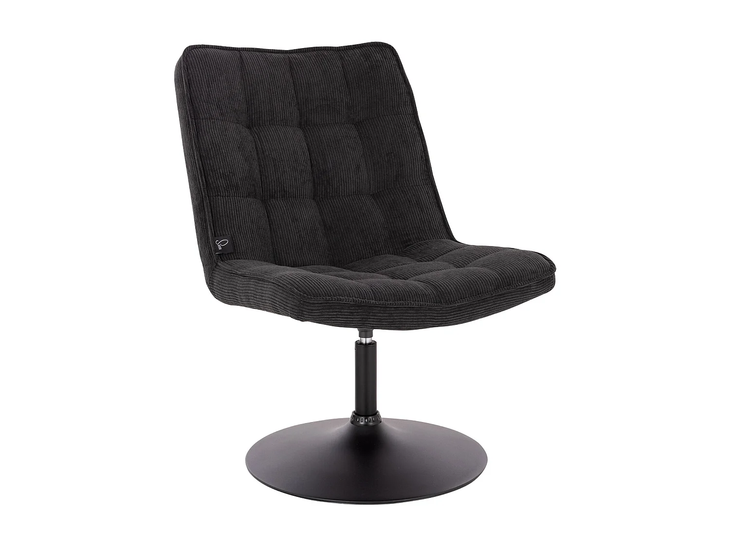 LOUNGESESSEL HENRY Cord Schwarz