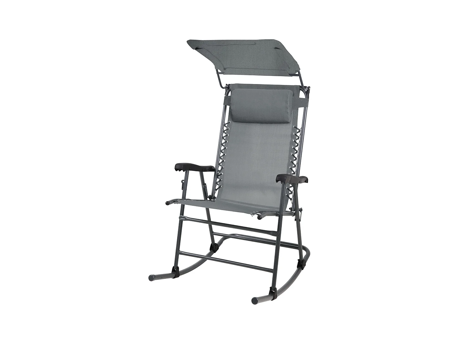 Chaise à bascule pliable Outdoor avec protection solaire