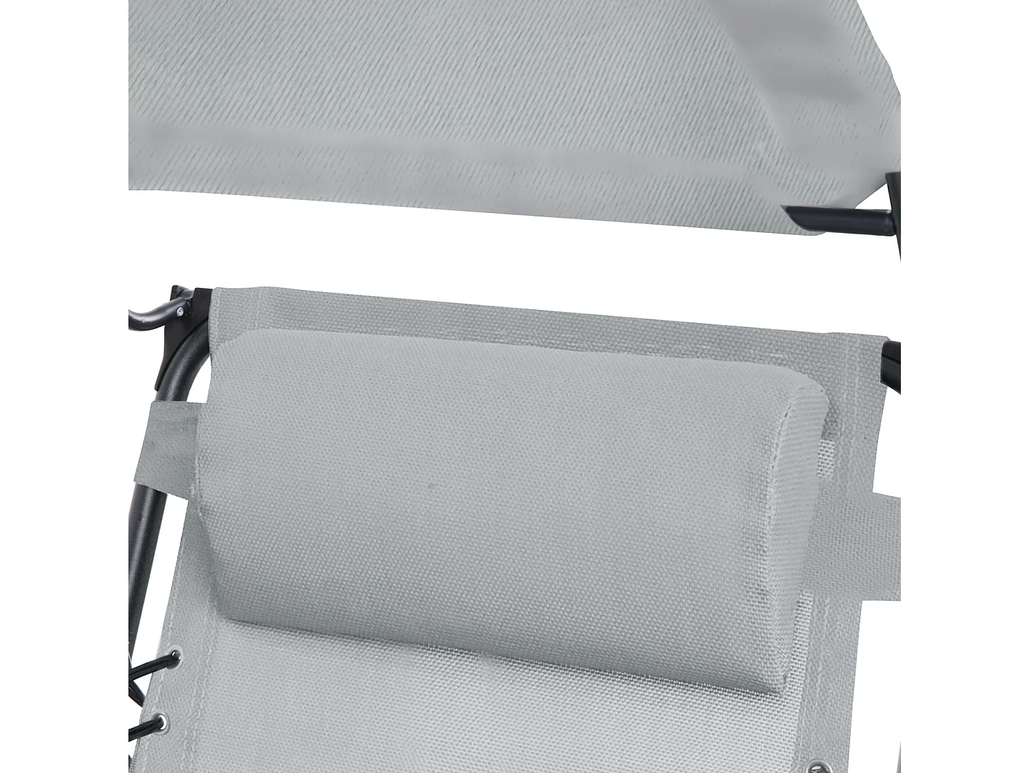 Chaise à bascule pliable Outdoor avec protection solaire