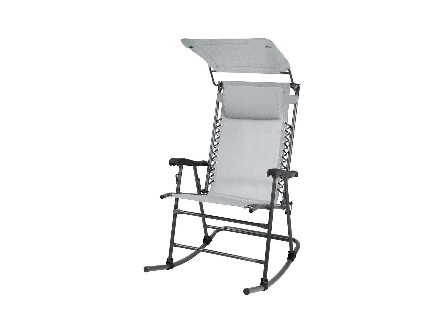 Chaise à bascule pliable Outdoor avec protection solaire