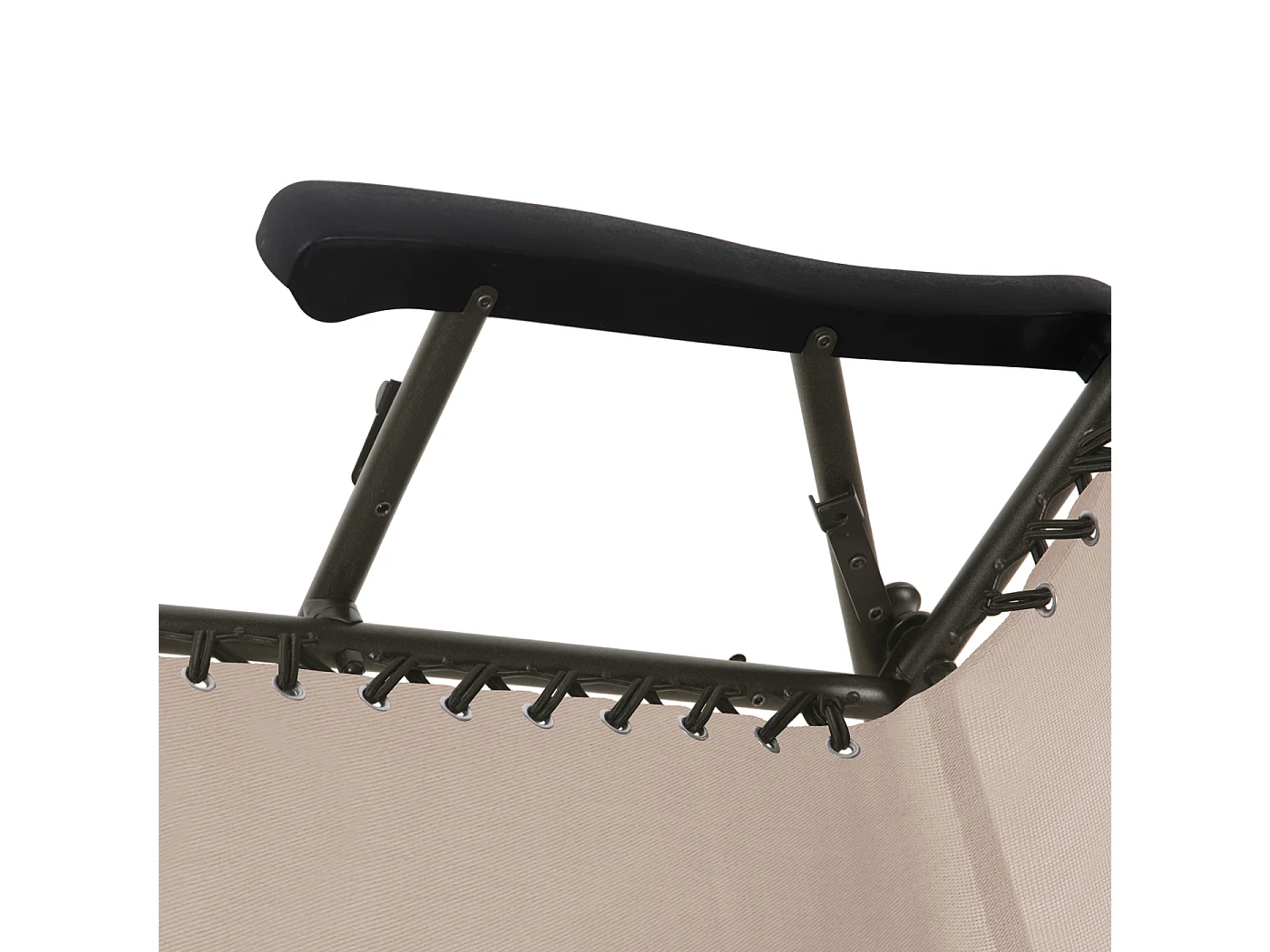 Chaise à bascule pliable Outdoor avec protection solaire