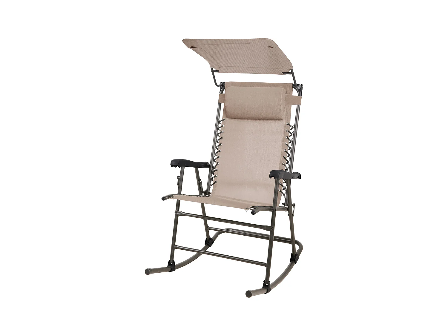 Chaise à bascule pliable Outdoor avec protection solaire