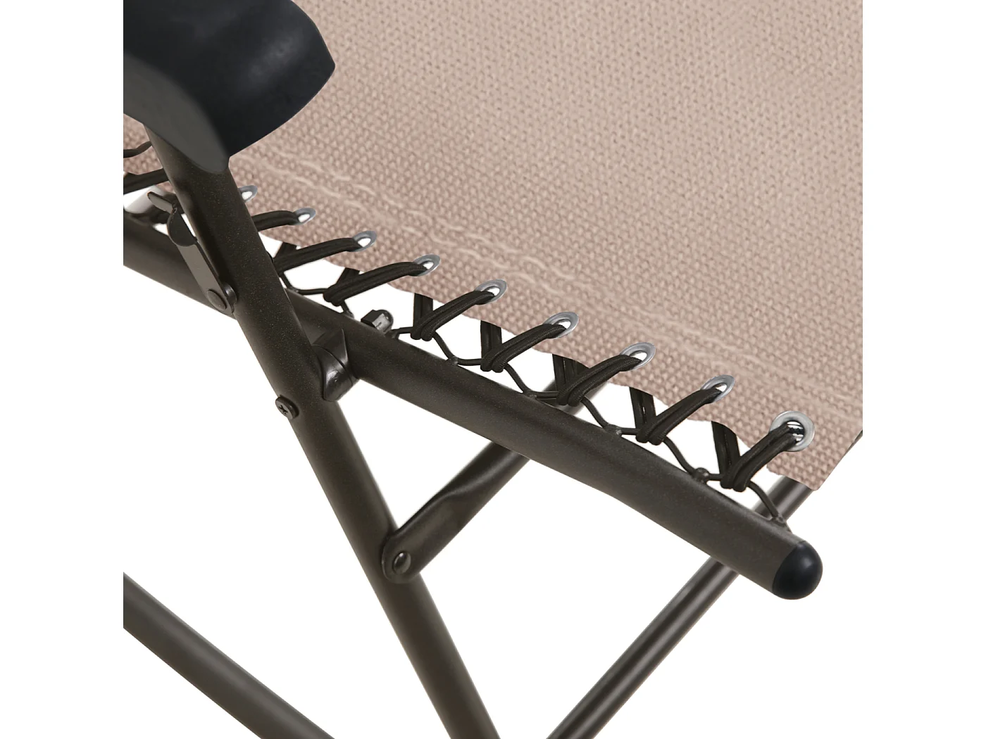 Chaise à bascule pliable Outdoor avec protection solaire