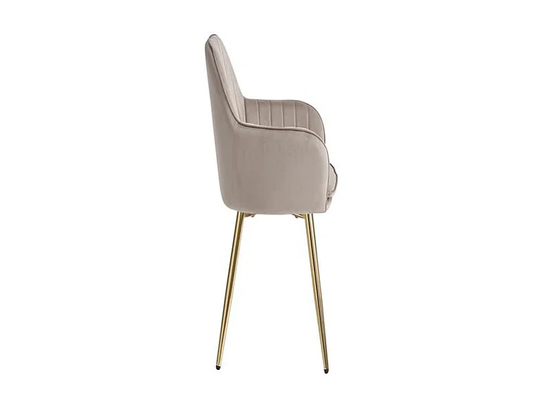 Lot de chaises CANVAS en velours pieds GOLD