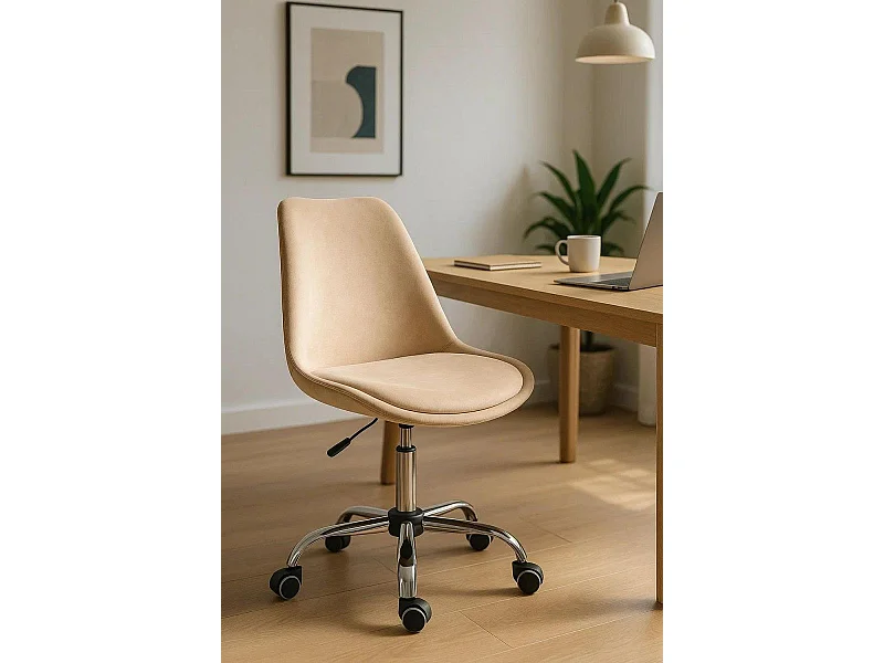 Silla de Escritorio sin brazos Neo Terciopelo - Diseño innovador - Ideal para Estudio y Oficinas