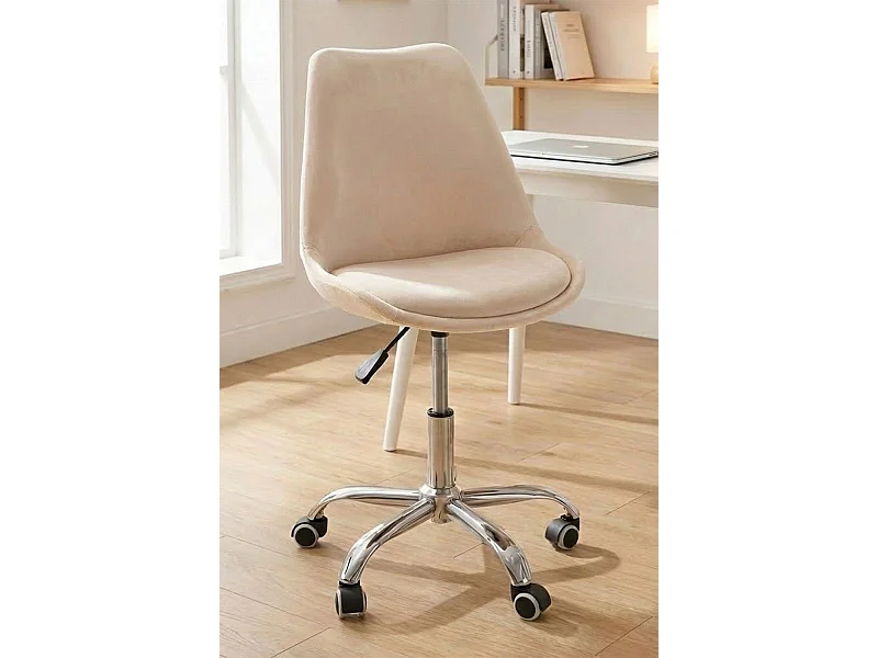 Silla de Escritorio sin brazos Neo Terciopelo - Diseño innovador - Ideal para Estudio y Oficinas