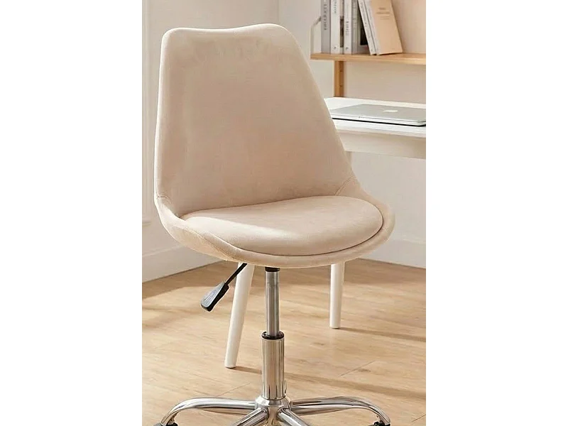 Silla de Escritorio sin brazos Neo Terciopelo - Diseño innovador - Ideal para Estudio y Oficinas