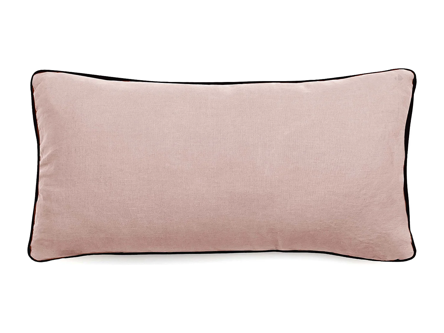 Housse de coussin PRELUDE 55x110 cm lin et coton lavé Rose