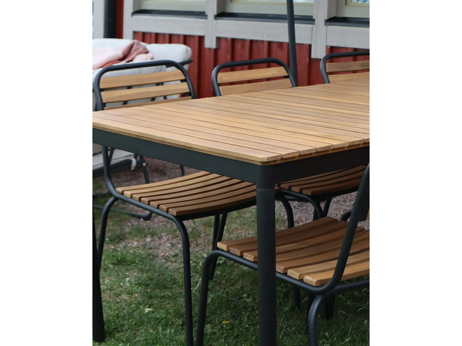 Gartentisch VALLESE 180 cm 90 cm Akazienholz Braun