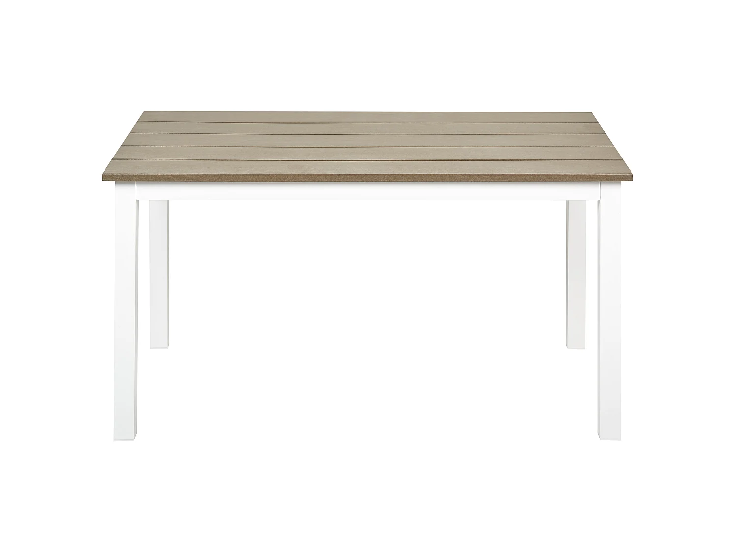 Table de salle à manger de jardin MESSINA 100 cm 52 cm Blanc