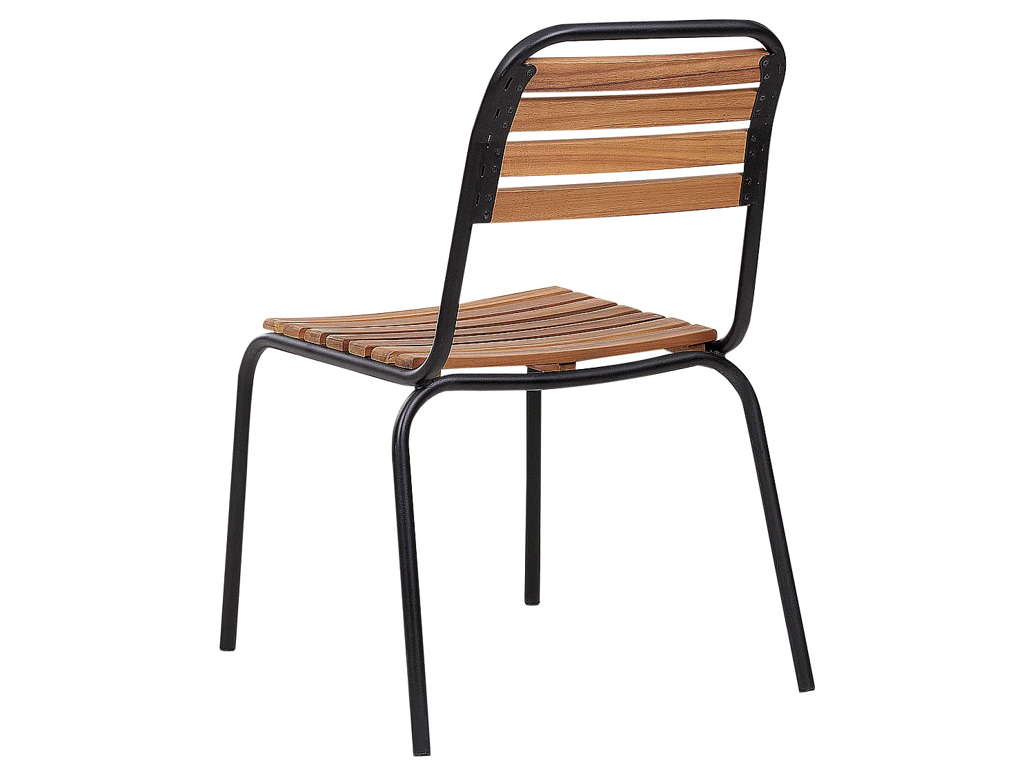 Set of 6 Garden Chairs VALLESE Acacia Wood Brown