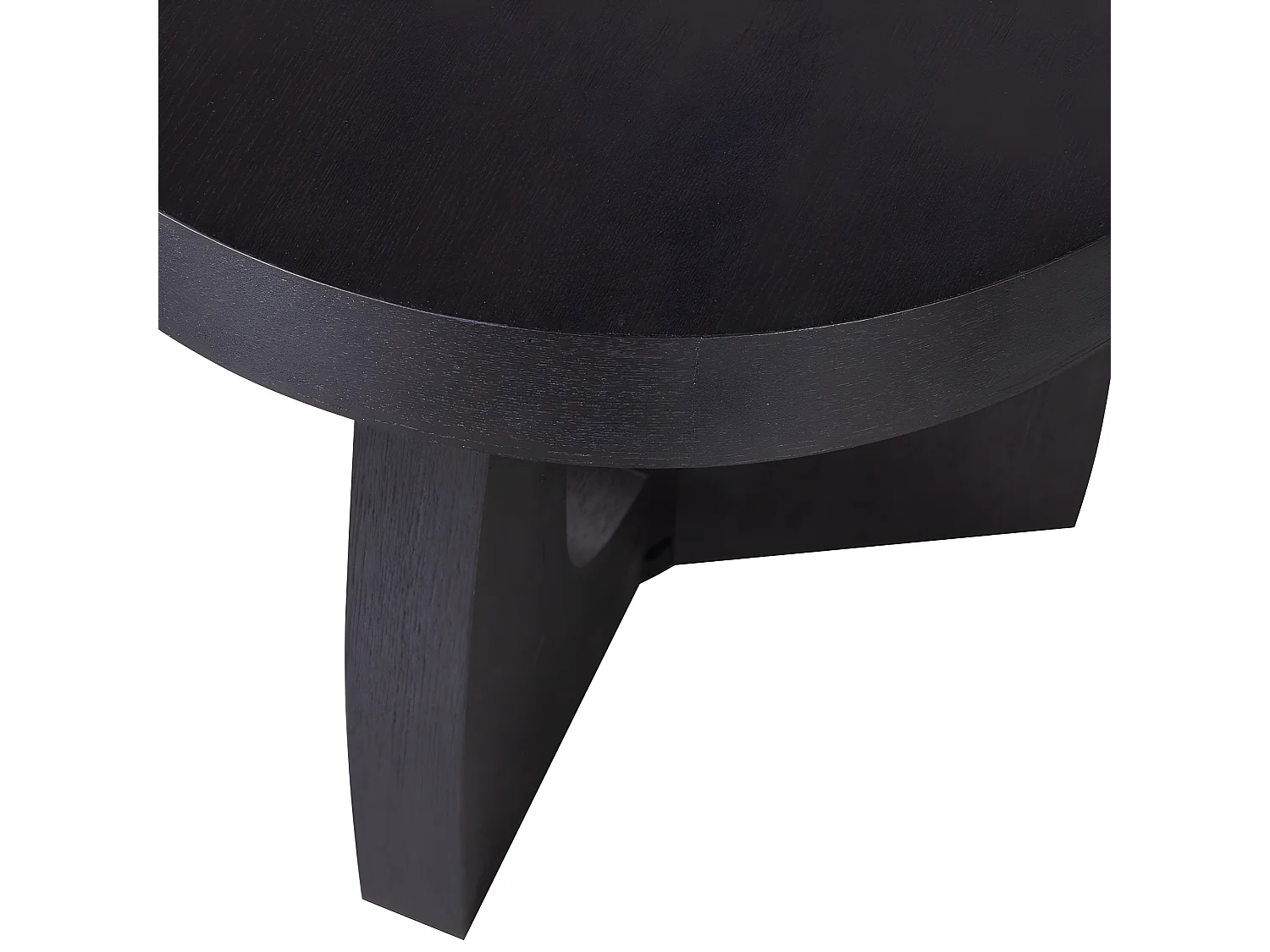 Tala - Table d'appoint ronde en bois ø45cm - Noir