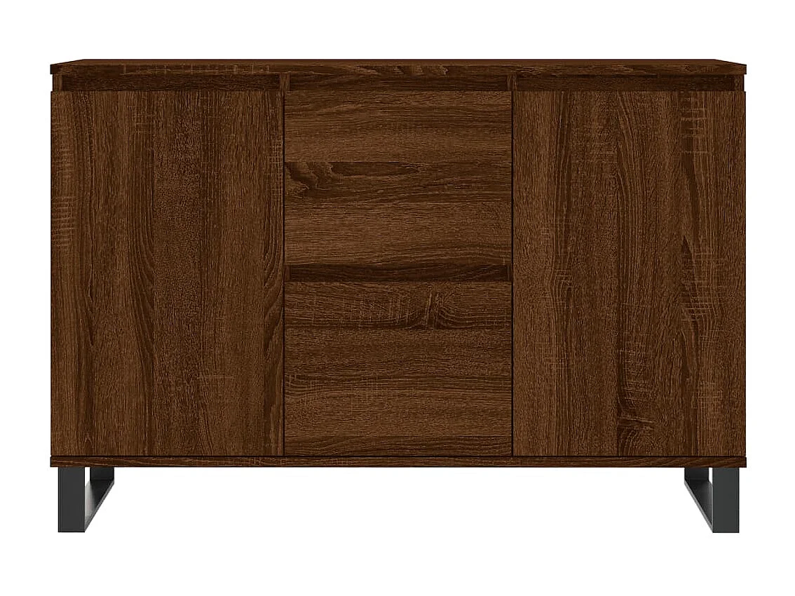 Sideboard Braun Eichen-Optik 104x35x70 cm Holzwerkstoff