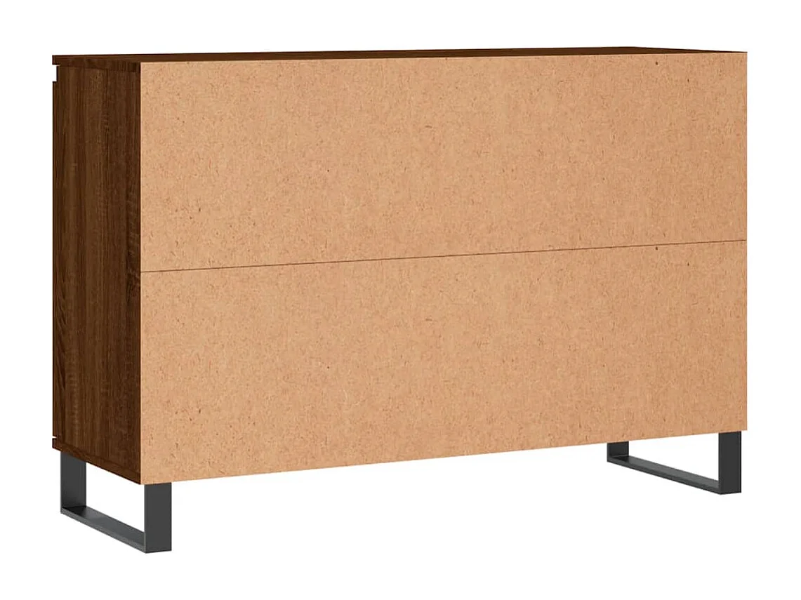 Sideboard Braun Eichen-Optik 104x35x70 cm Holzwerkstoff