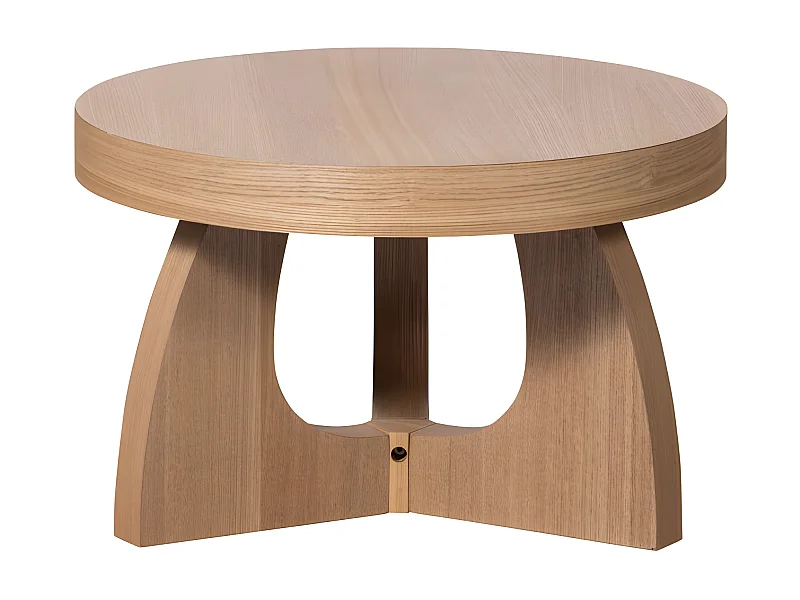 Tala - Table basse ronde en bois ø55cm - Bois clair