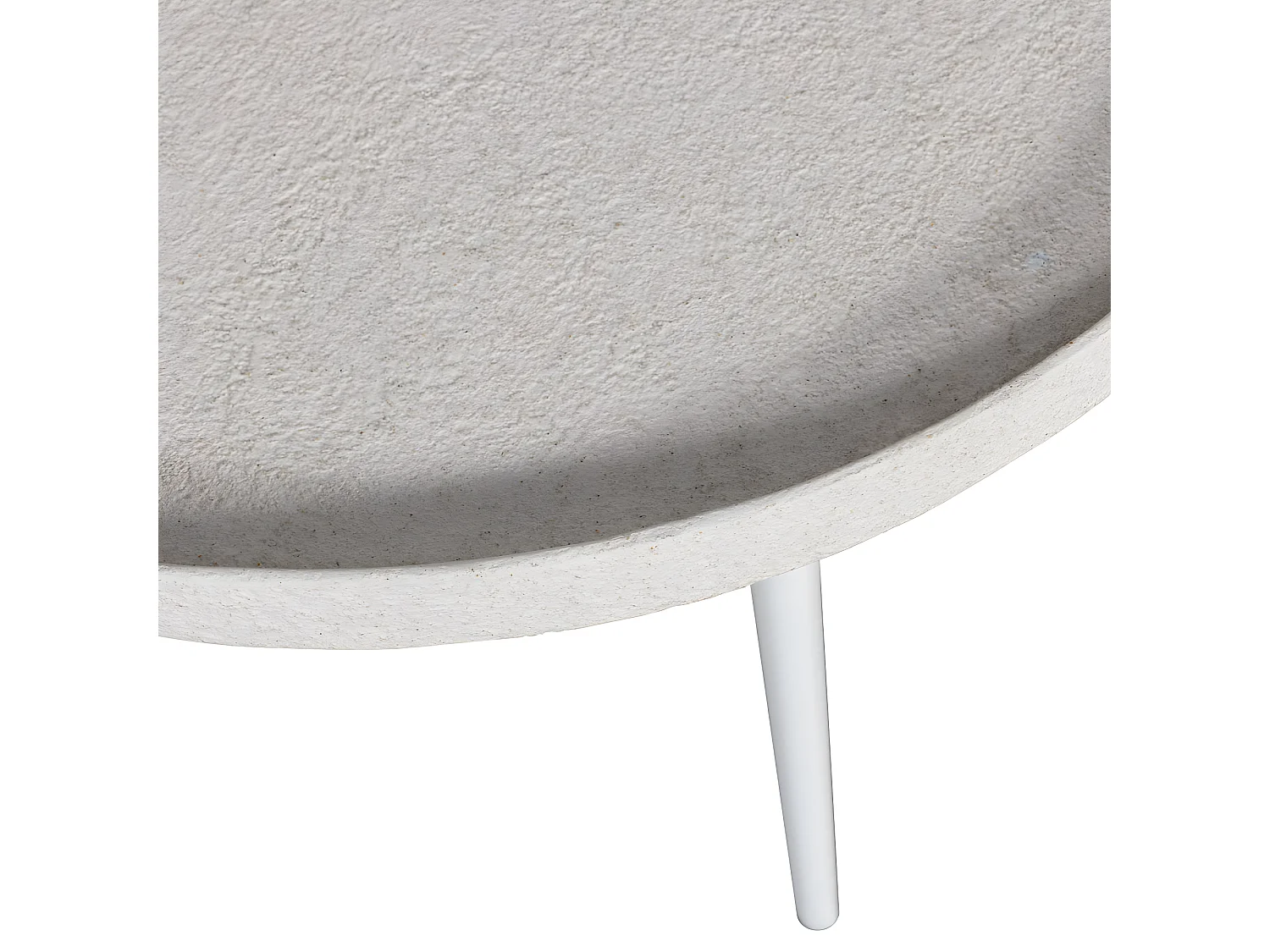 Bounds - Table basse ronde en métal ø58cm - Beige