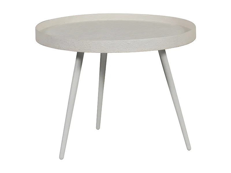Bounds - Table basse ronde en métal ø58cm - Beige