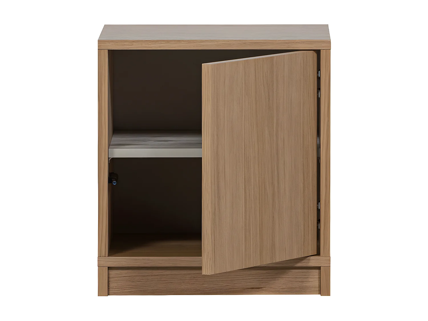 Modulair - Meuble TV 1 porte en bois L40cm - Bois clair