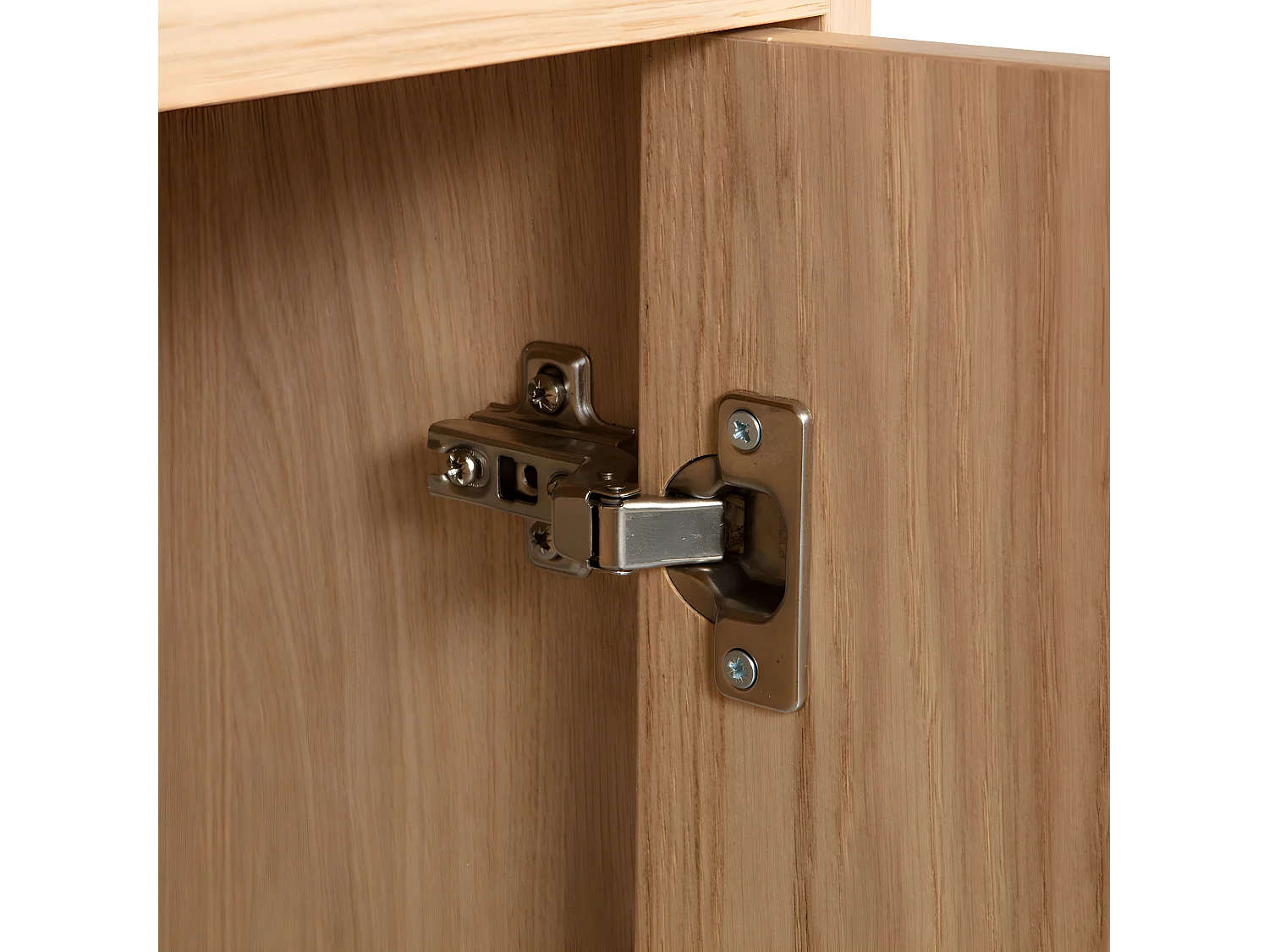 Modulair - Meuble TV 1 porte en bois L40cm - Bois clair