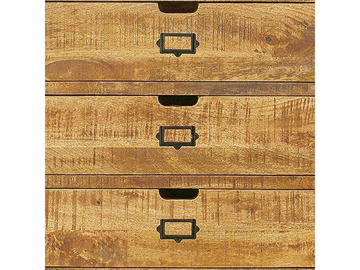 VALMON - Commode en Manguier 6 Tiroirs