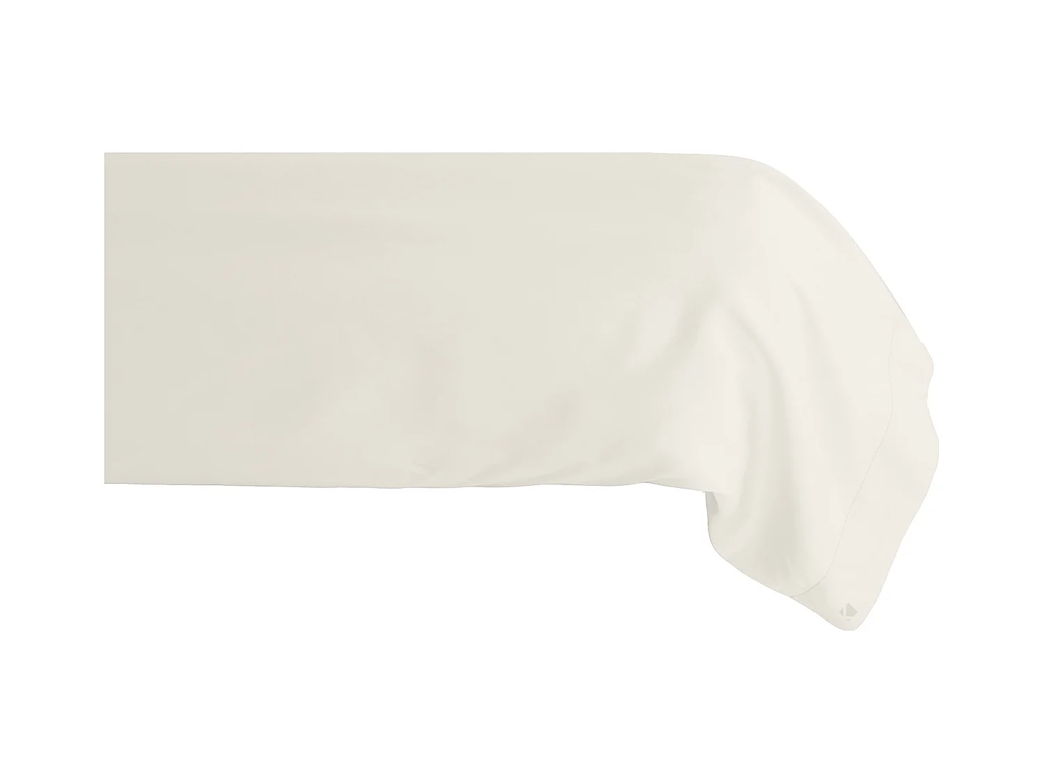 Taie de traversin 43x190 cm percale de coton MANOIR ivoire Ivoire