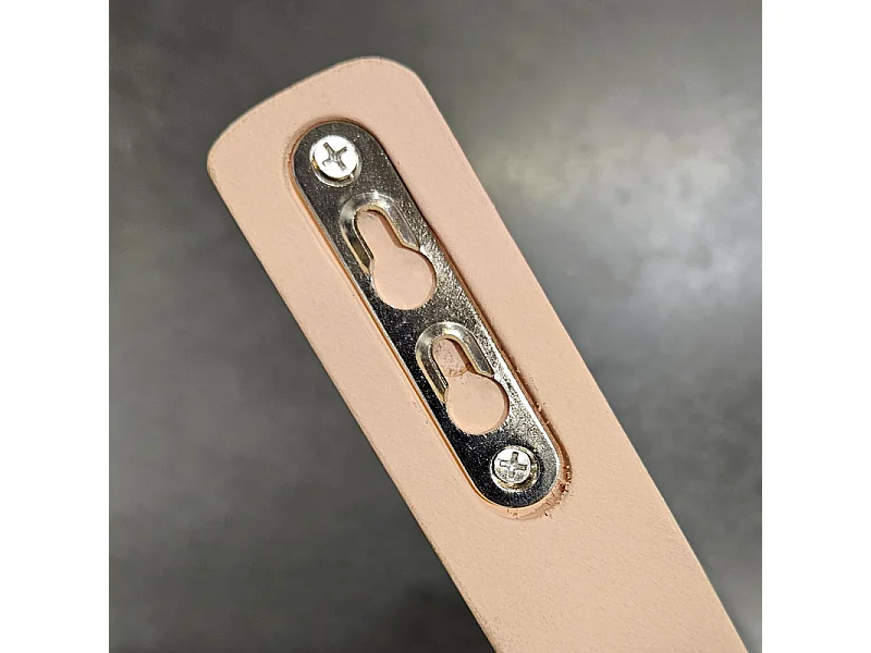 Patère murale en bois lamellé-collé rose H. 15 cm - KILIAN 9982