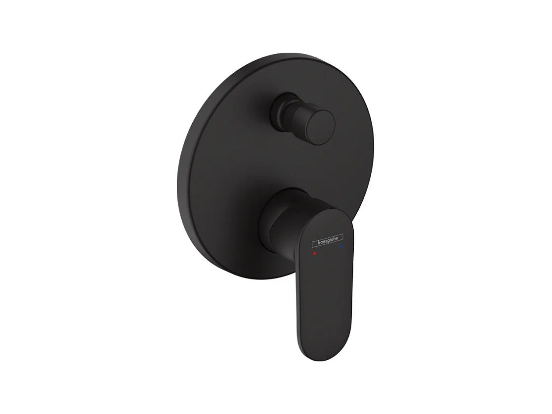 Façade mitigeur mécanique encastré HANSGROHE Vernis Blend Noir mat