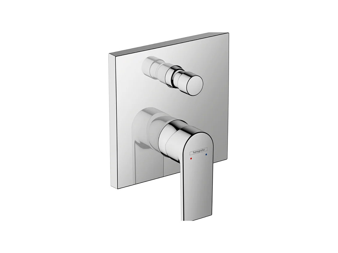 Façade mitigeur mécanique encastré HANSGROHE Vernis Shape Chromé