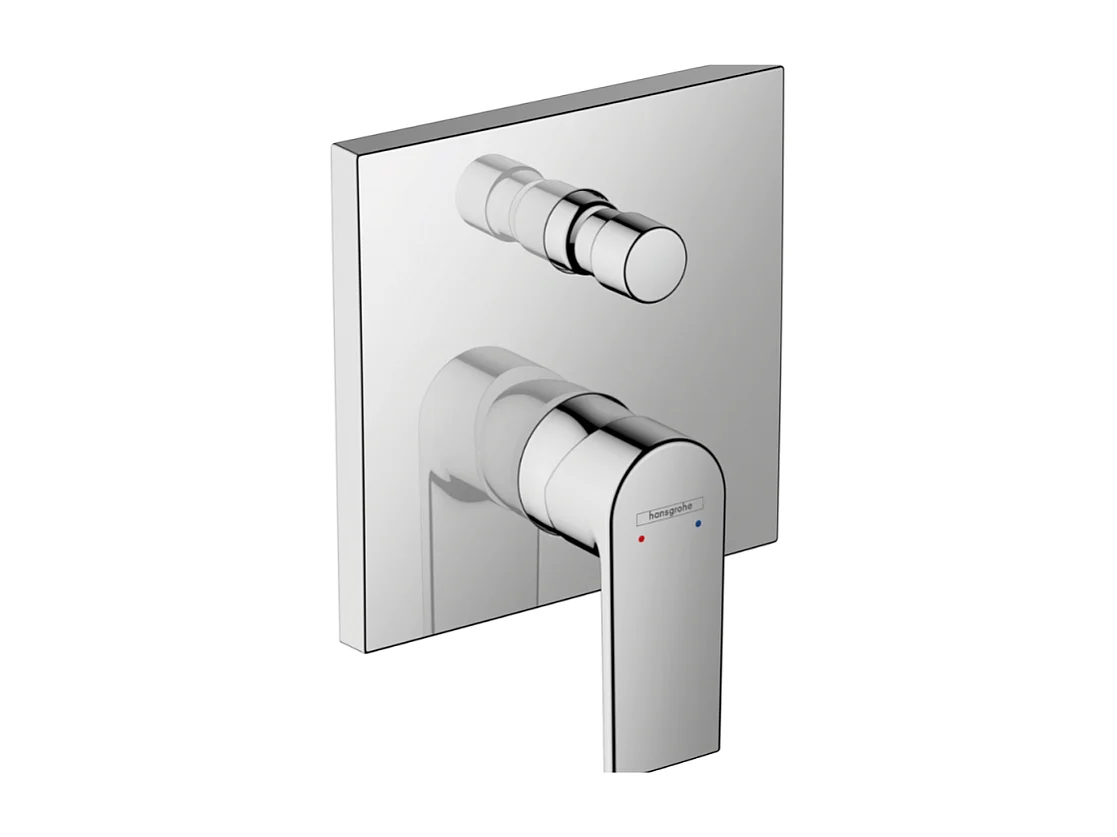 Façade mitigeur mécanique encastré HANSGROHE Vernis Shape Chromé
