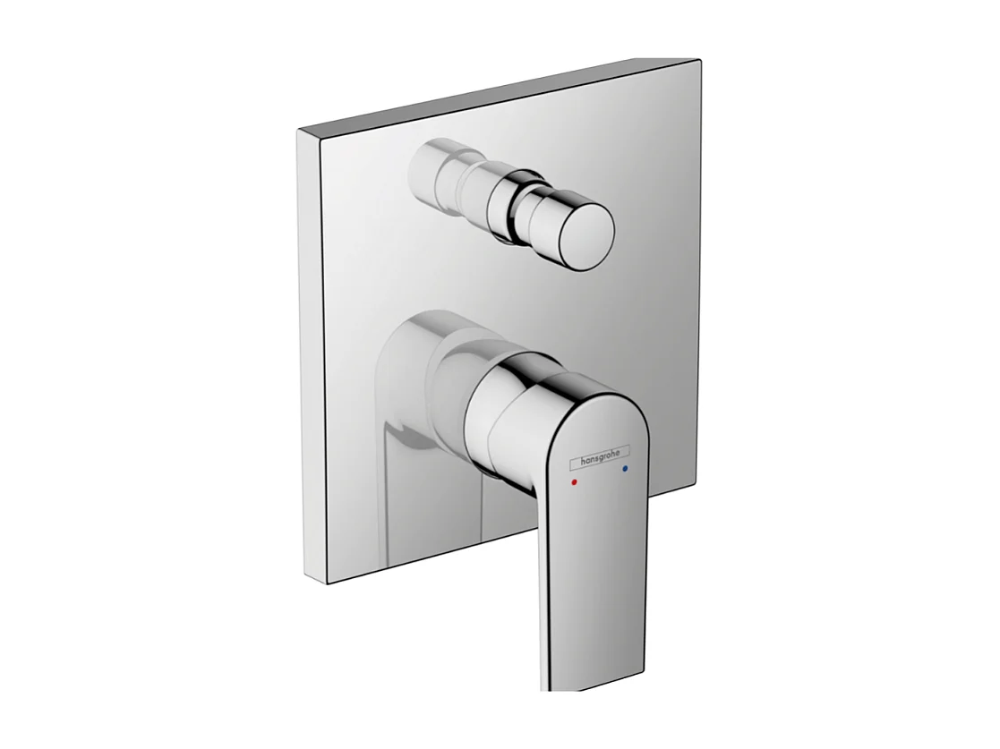 Façade mitigeur mécanique encastré HANSGROHE Vernis Shape Chromé