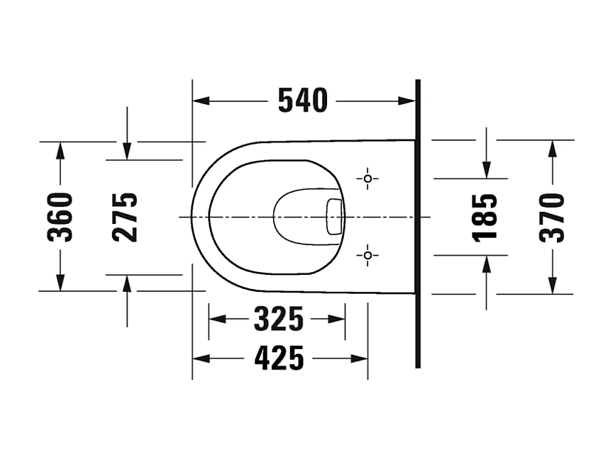 Pack WC suspendu sans bride DURAVIT D-Neo avec abattant frein de chute + bati support SIAMP + Plaque de commande chromée