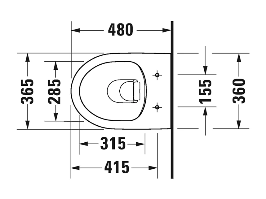 Pack WC suspendu compact sans bride DURAVIT Duravit No.1 abattant frein de chute + bati support SIAMP + Plaque de commande blanche