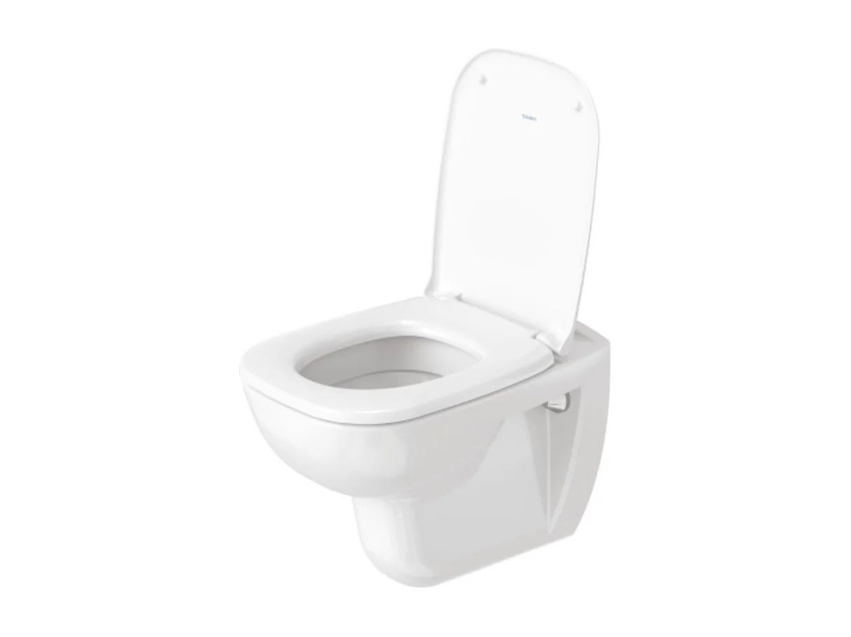Pack WC suspendu DURAVIT D-code avec abattant + bati support SIAMP + Plaque de commande chromée