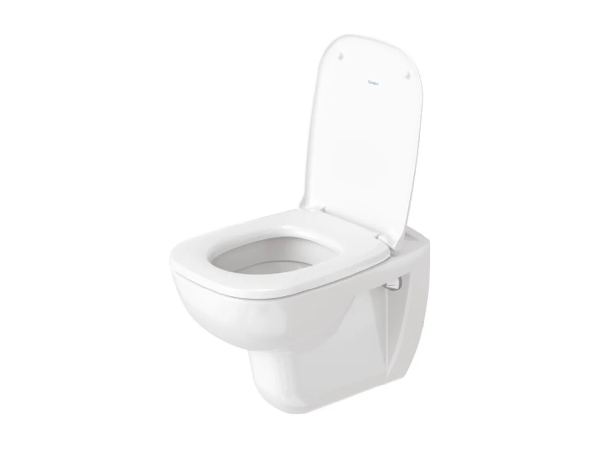 Pack WC suspendu DURAVIT D-code avec abattant + bati support SIAMP + Plaque de commande blanche