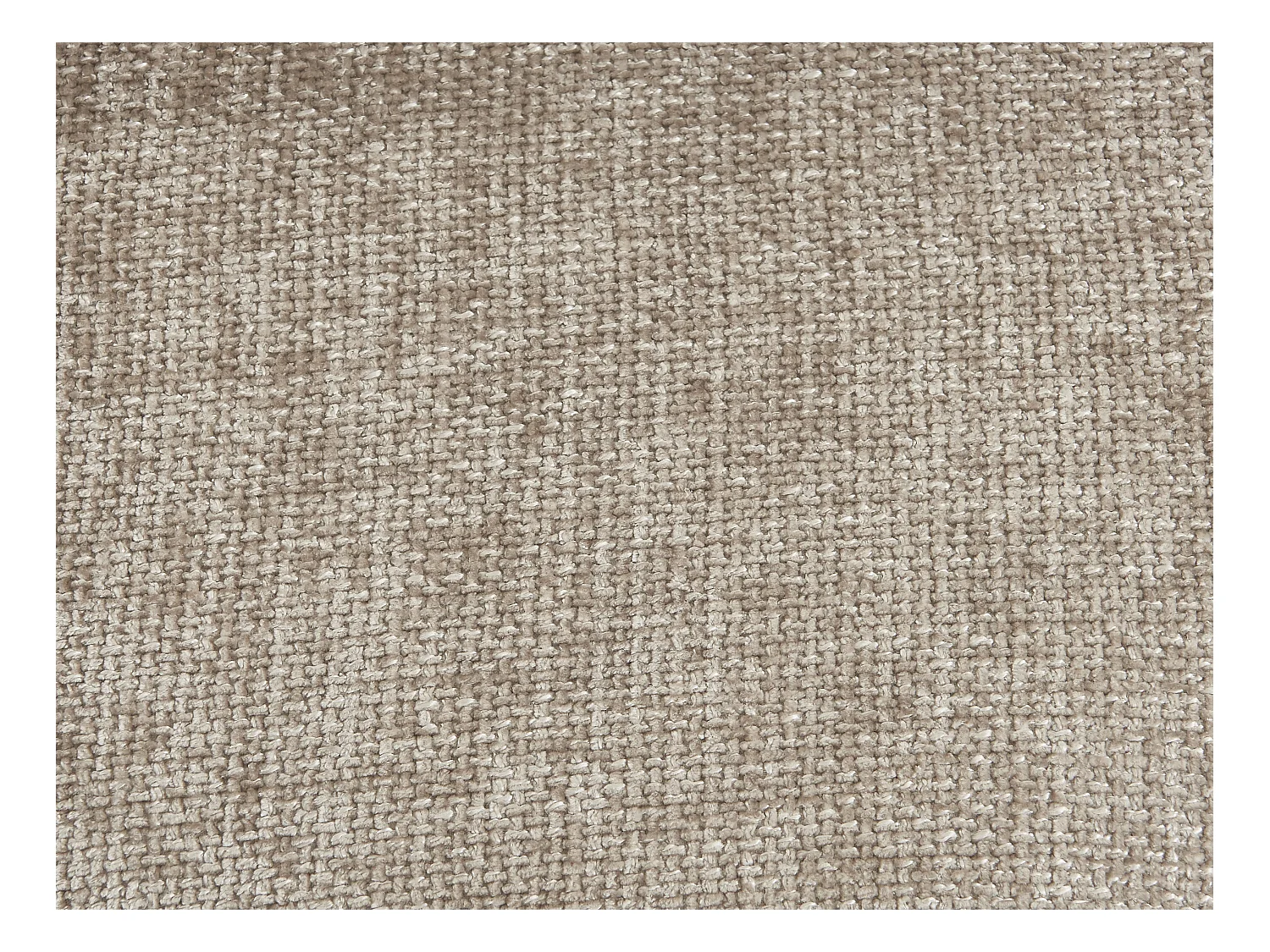 Lot de 6 chaises en tissu et bois d'hévéa - Taupe - VESIANI
