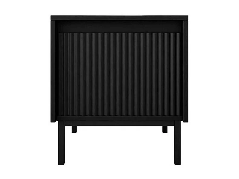 Mesilla de noche Comfivo Delruva 105, Negro, 50x45x40cm, MDF|Aglomerado laminado