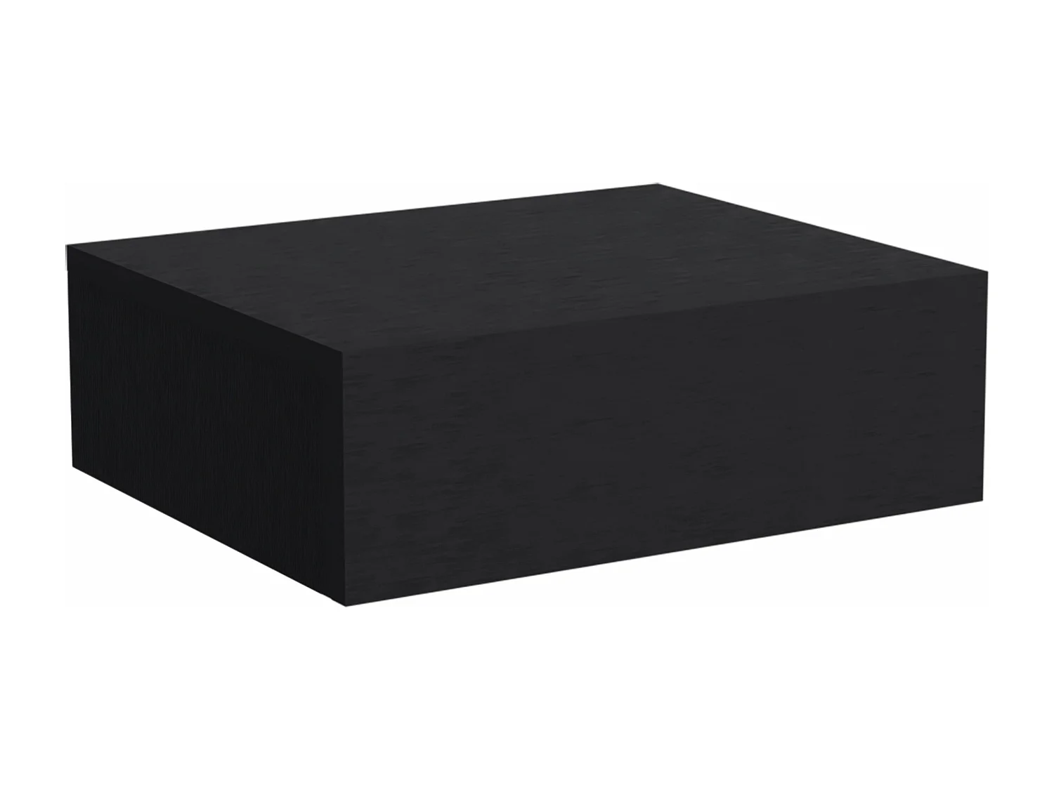 Mesita de noche flotante Milano en melamina con un cajon de riel metalico , 13 cm  X 40 cm  X 34.1 cm  , Negro