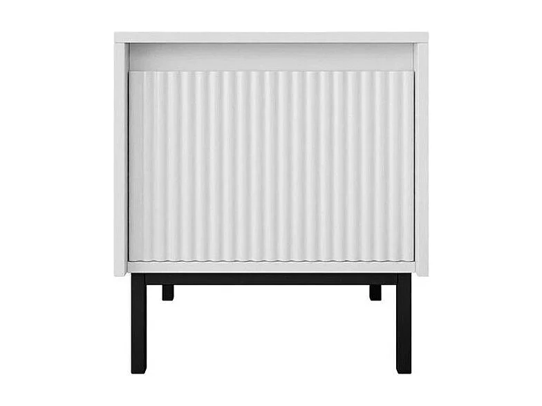 Mesilla de noche Comfivo Delruva 105, Blanco, 50x45x40cm, MDF|Aglomerado laminado