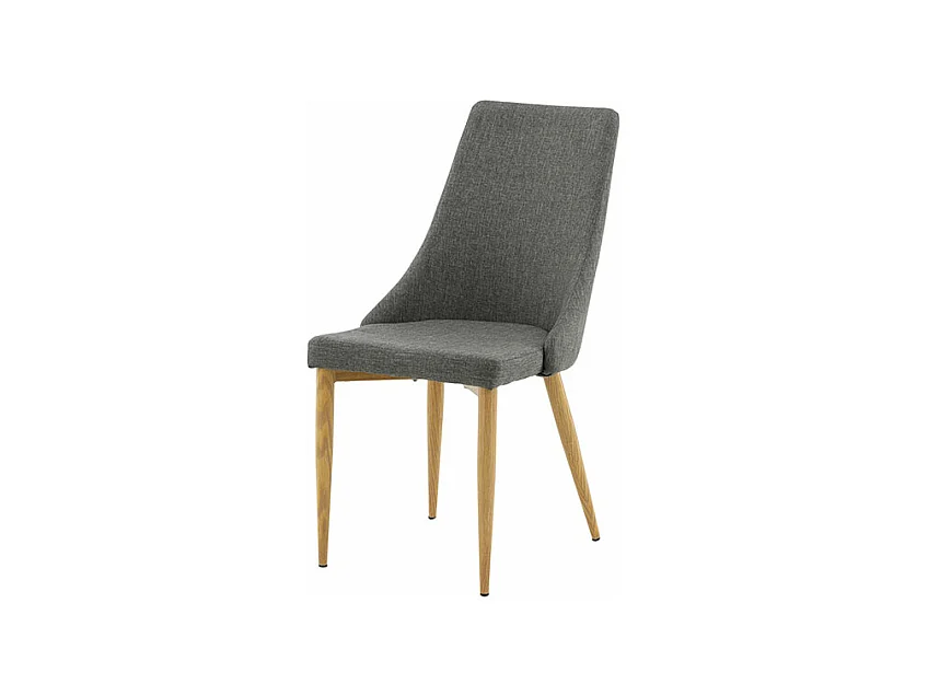 Leone chaise de salle à manger gris foncé.