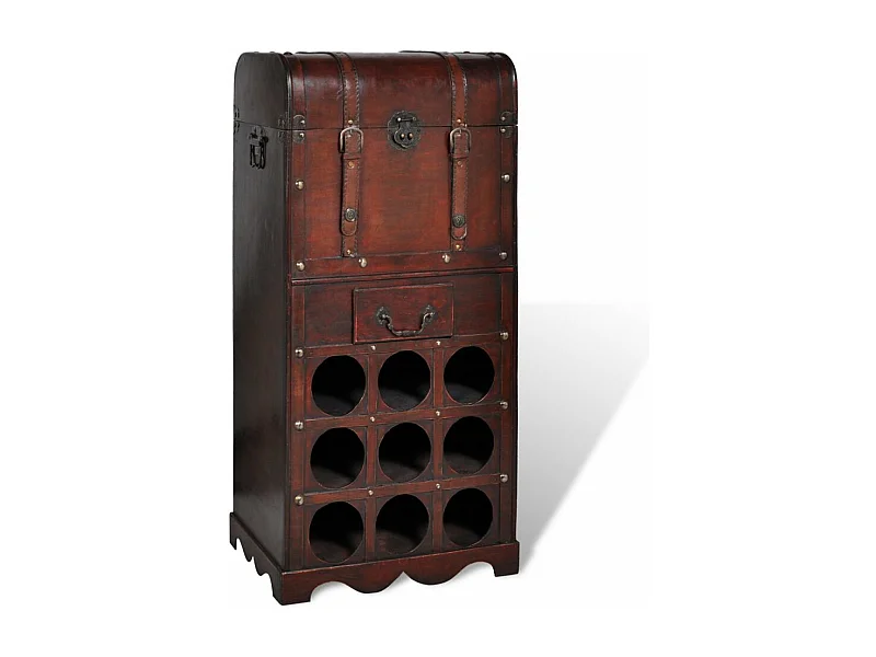 Etagère meuble de rangement marron 40 x 27 x 79 cm 2702006
