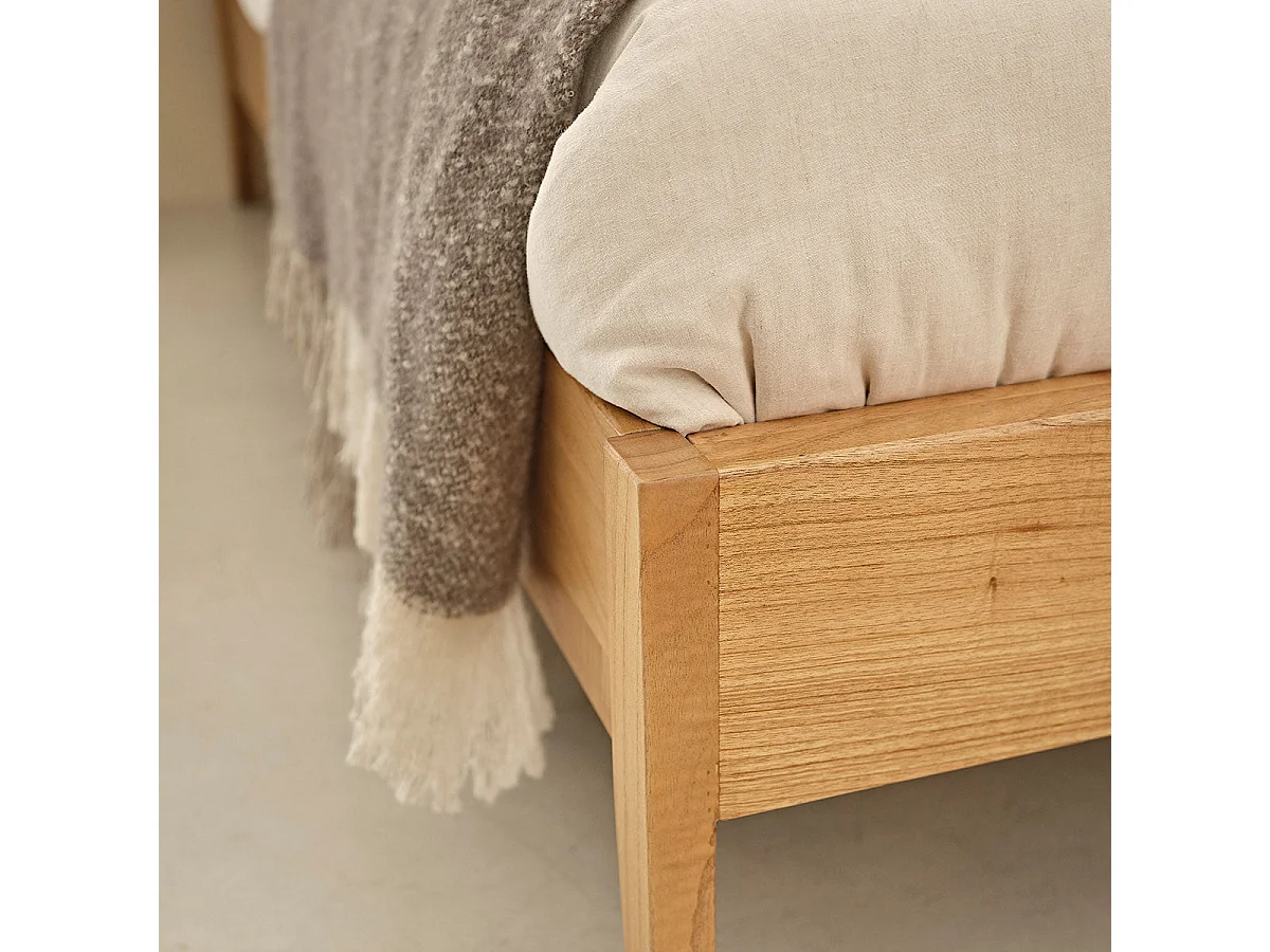 Letto in mindi massello 160 cm con rete
