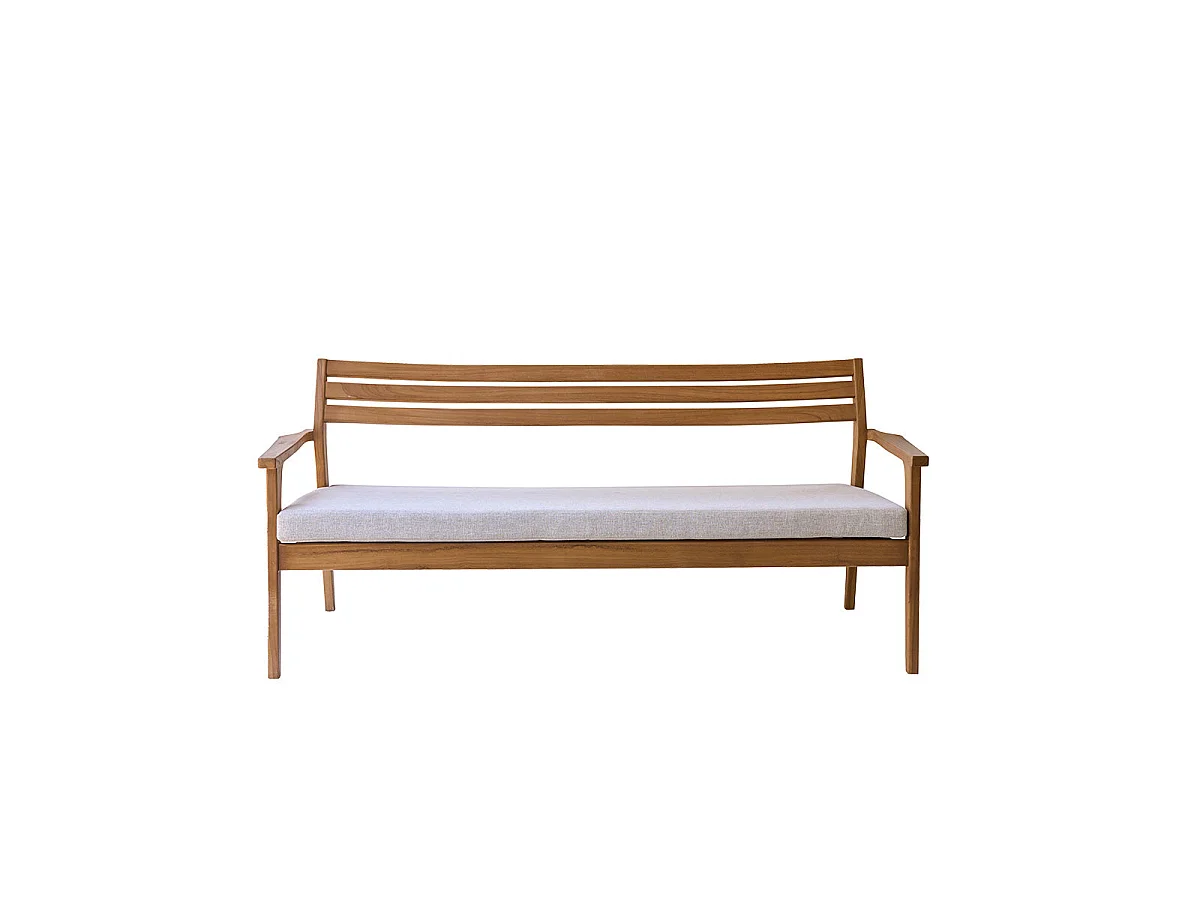 Divano da giardino in teak massello